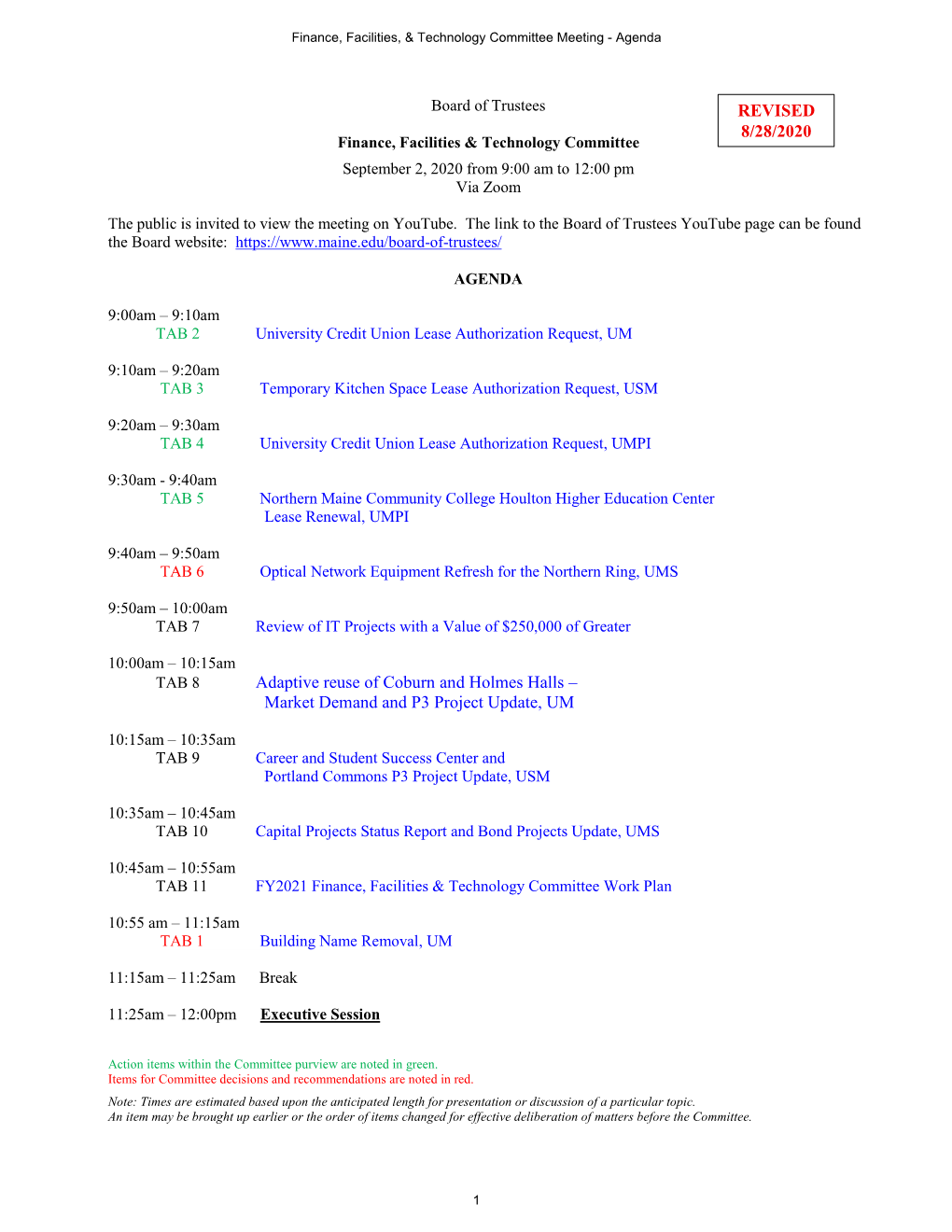 Adaptive Reuse of Coburn and Holmes Halls – Market Demand and P3 Project Update, UM