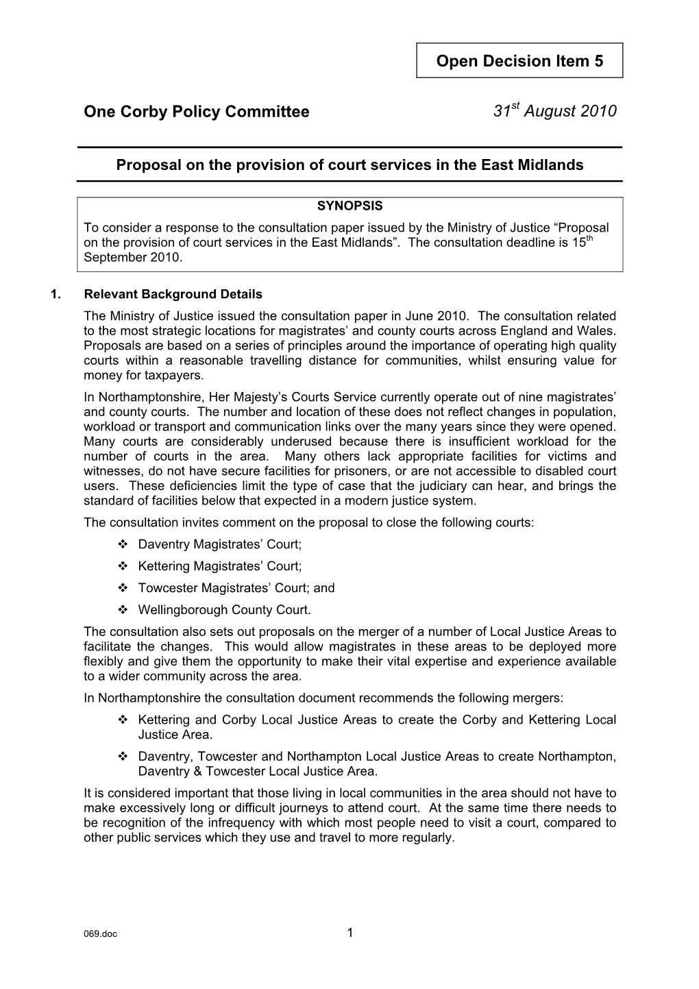 Proposal on Provision of Court Services.Pdf