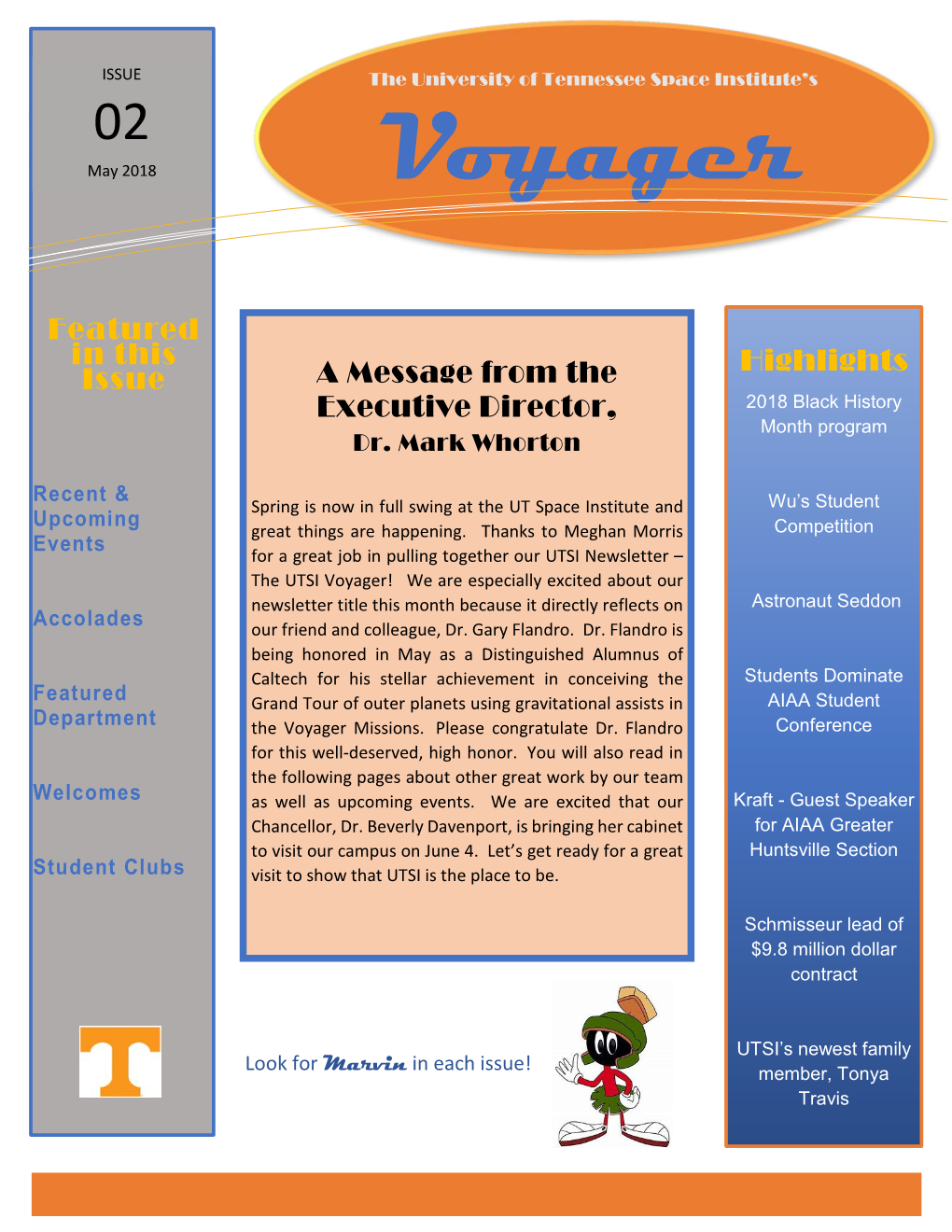 Voyager Issue 2 Spring 2018