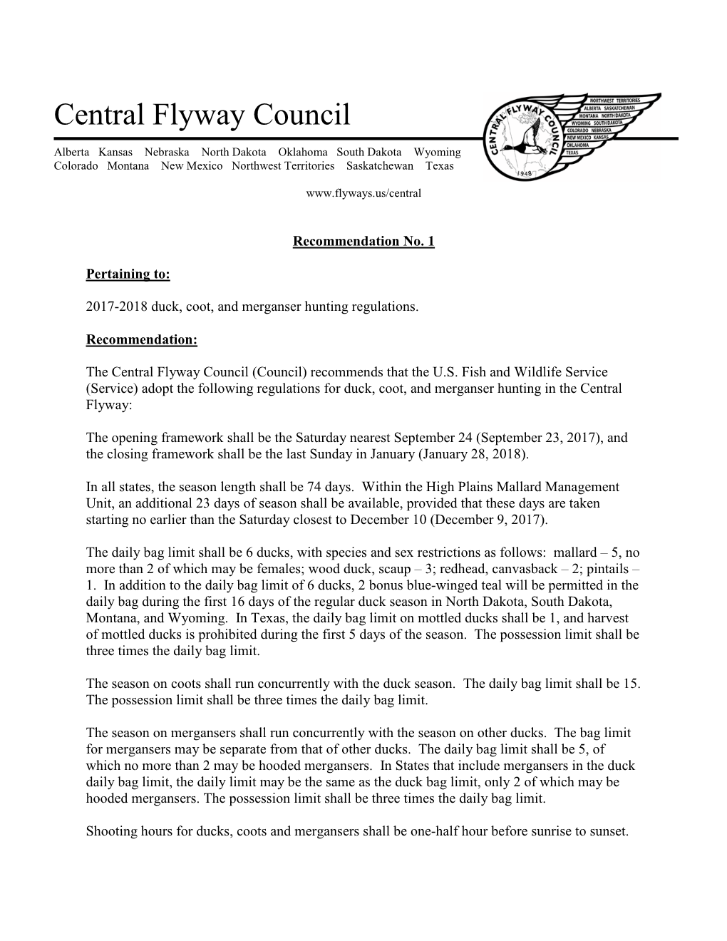 Central Flyway Council