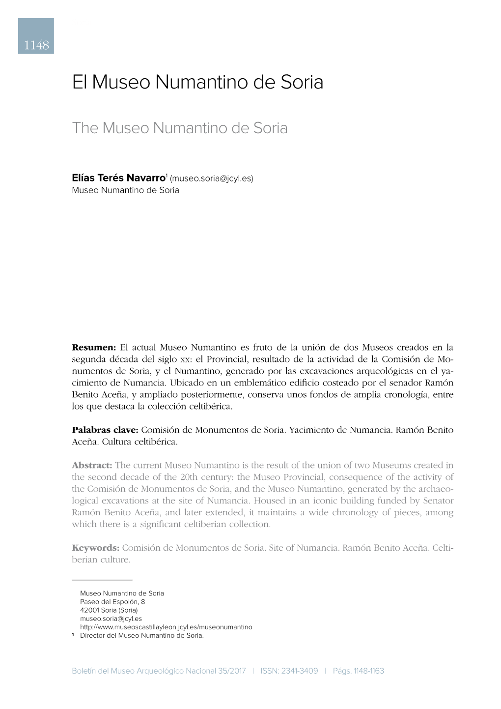 El Museo Numantino De Soria