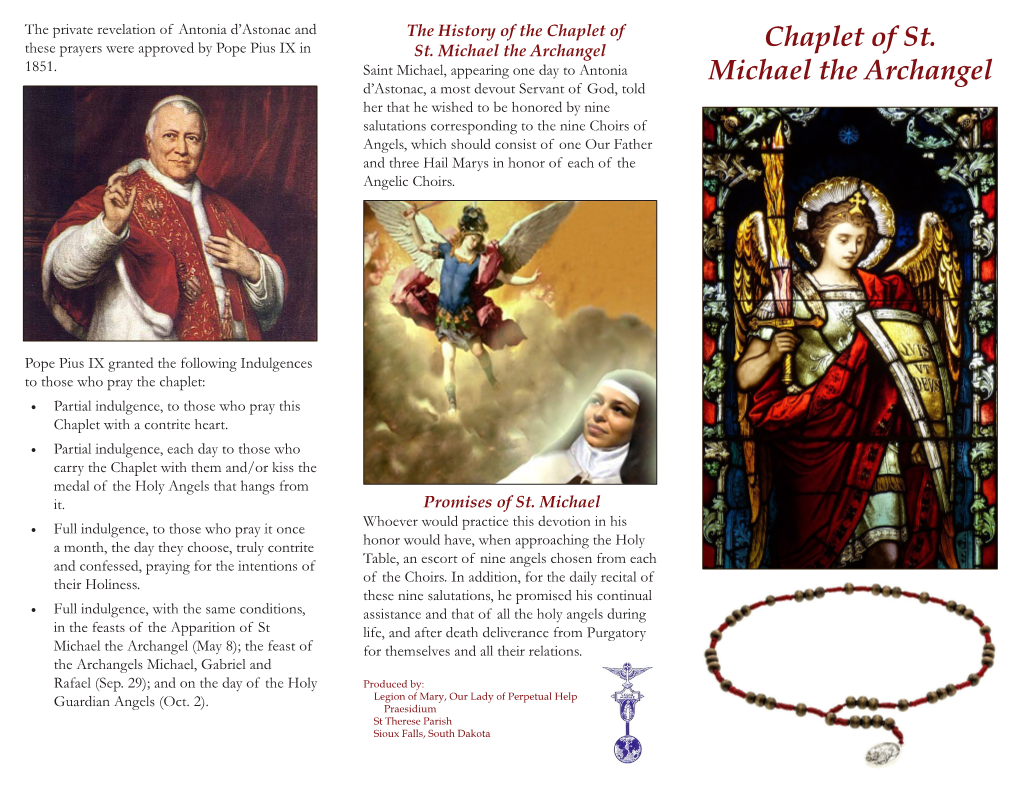 Chaplet of St. Michael the Archangel