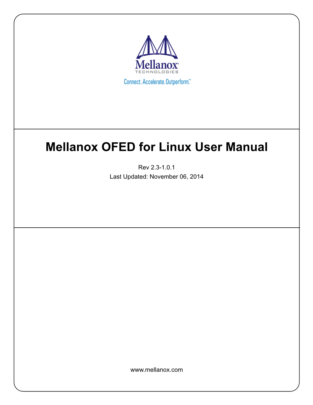 Mellanox OFED Linux User's Manual