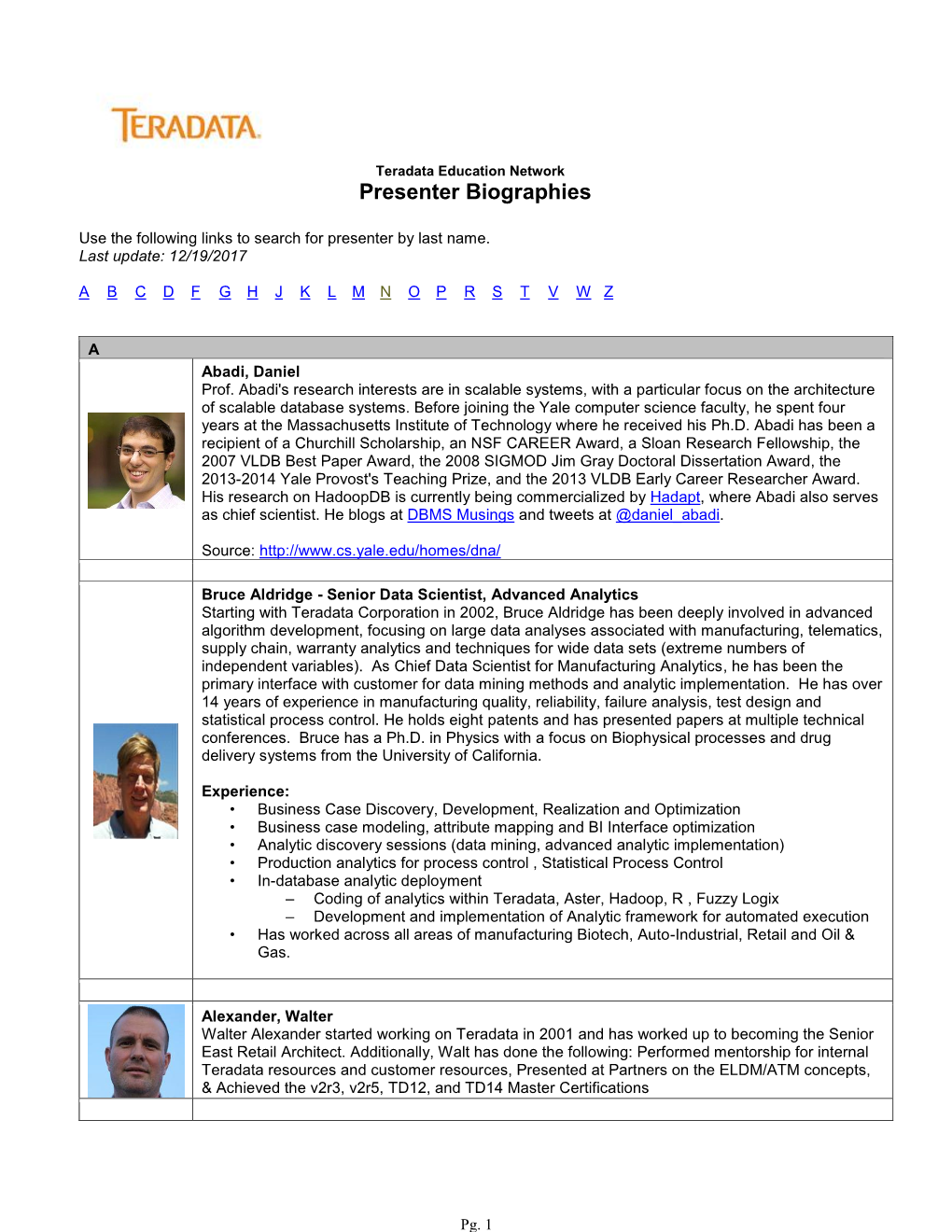 A Cross Comparison of Data Load Strategies, with Anita Richards, Teradata