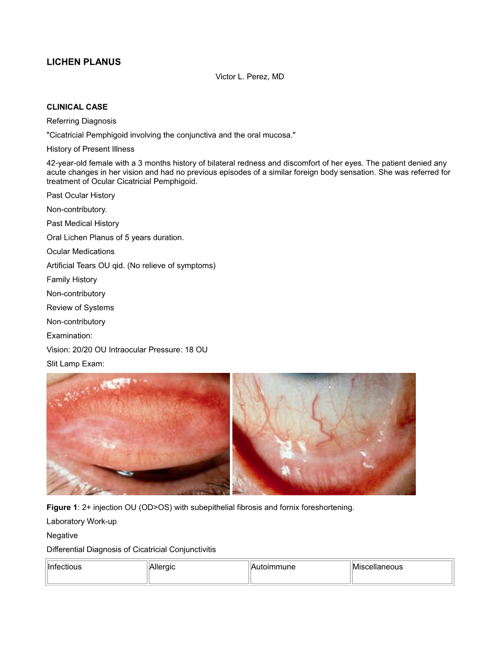 LICHEN PLANUS Victor L