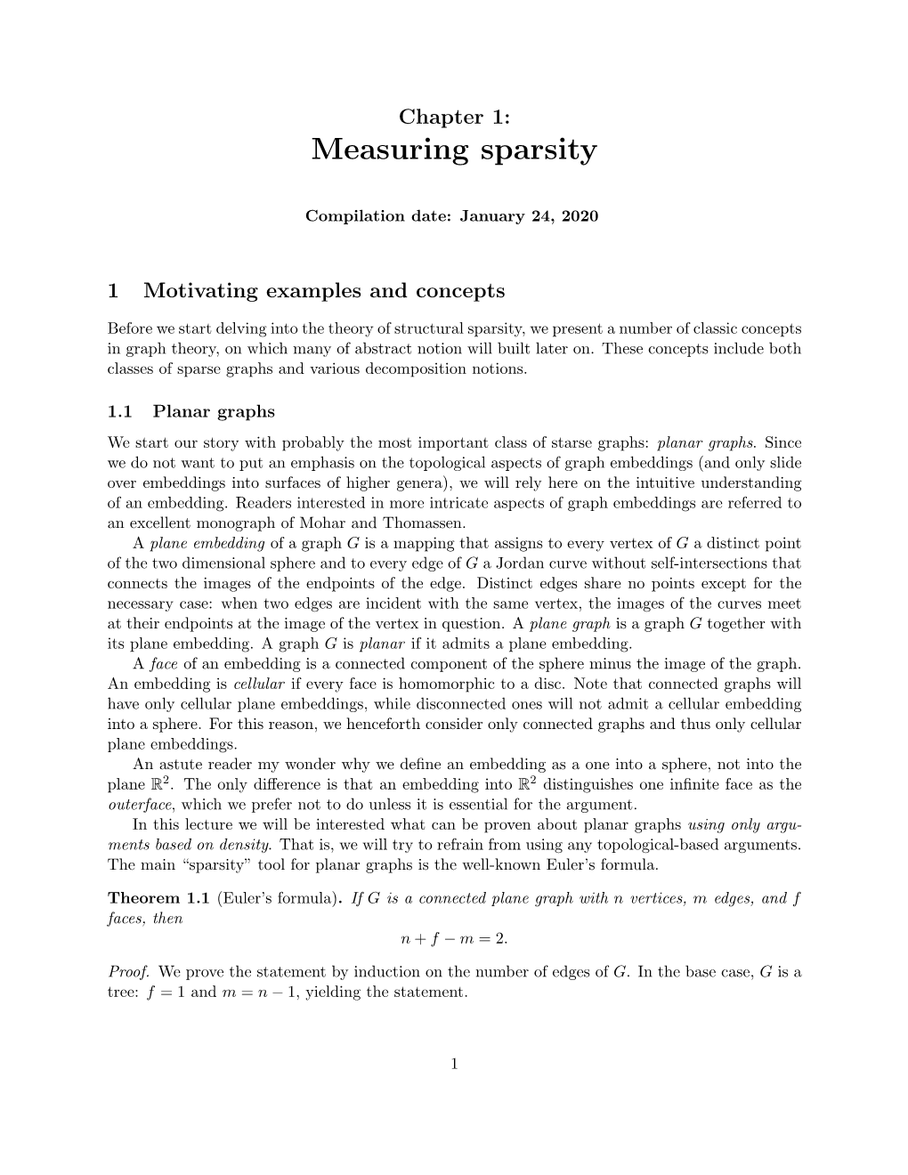 Measuring Sparsity