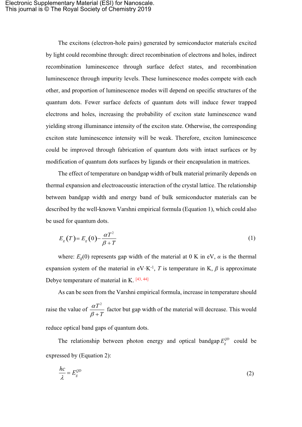 Electron-Hole Pairs