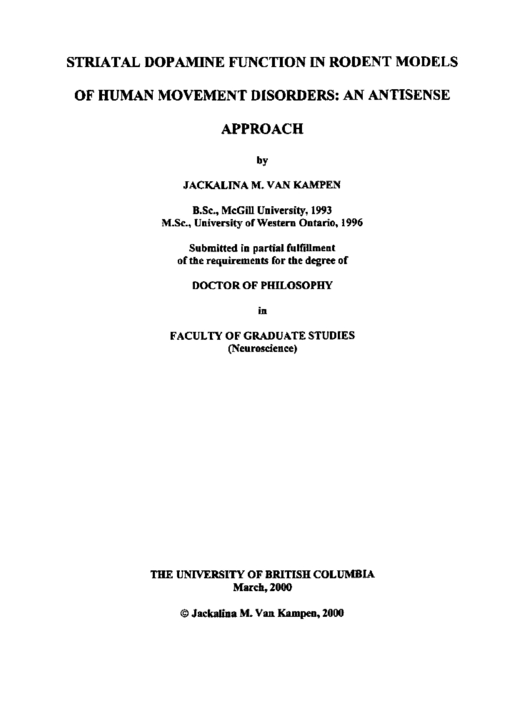 3.3 Effects of Oiigonucleotide Antisense to Dopamine Diareceptor Mrna on Sensitization of Apomorphine-Induced Rotations by Chronic