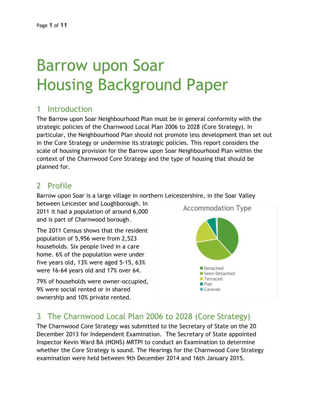 Barrow Upon Soar Housing Background Paper