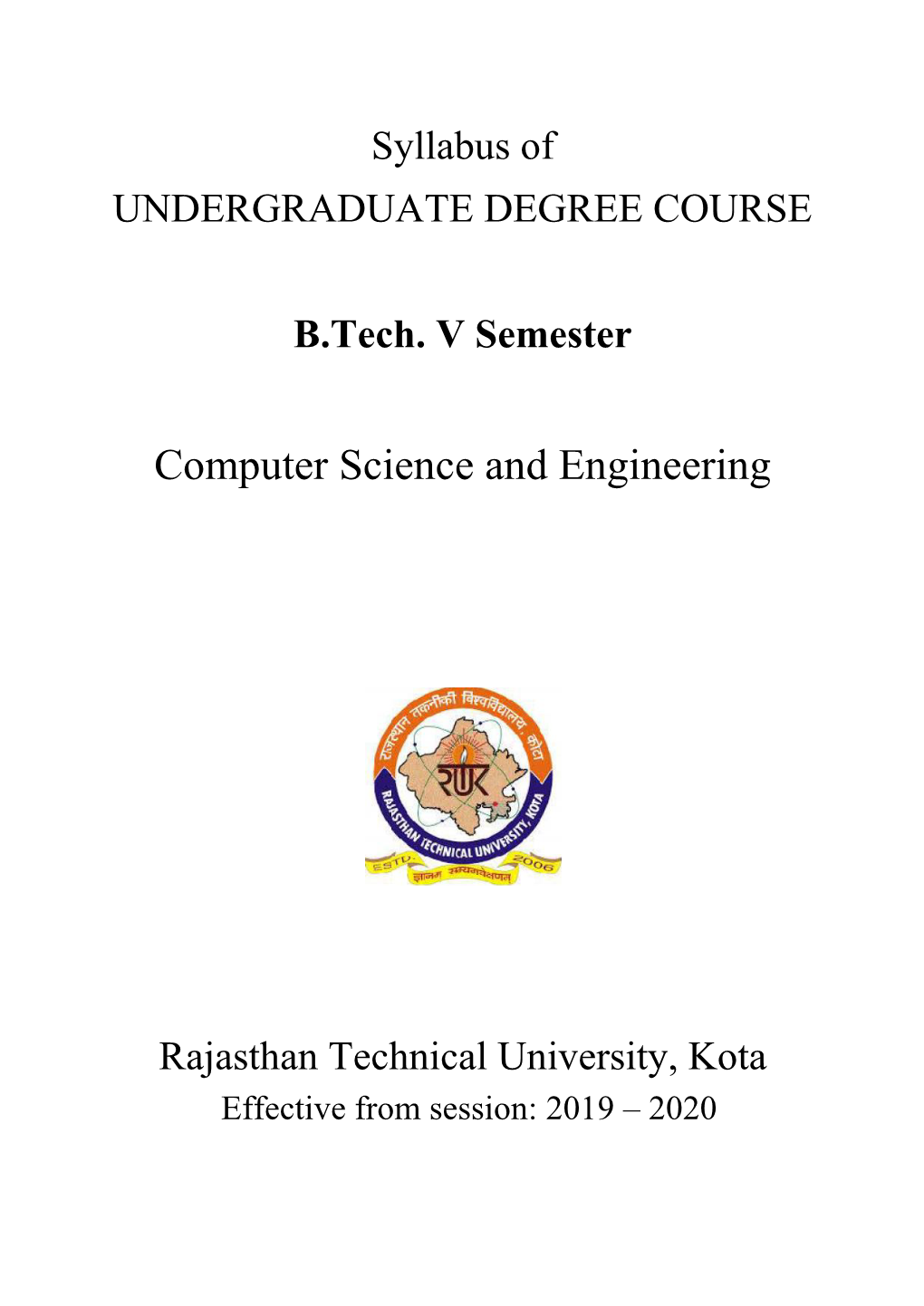 Computer Science and Engineering