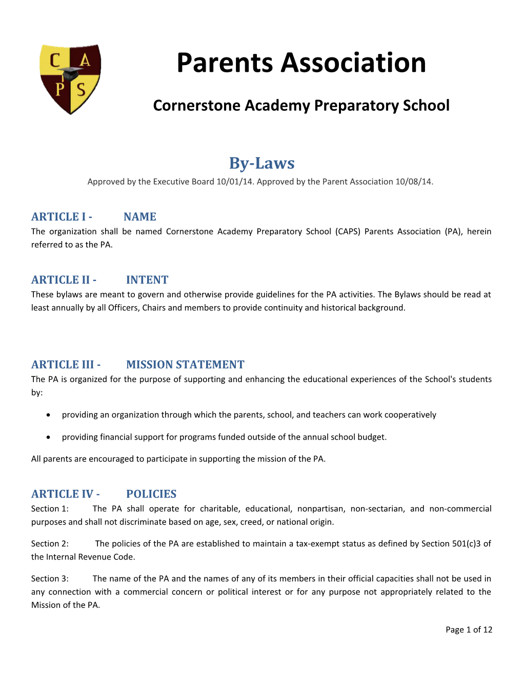 Cornerstone Academy Preparatory School s1