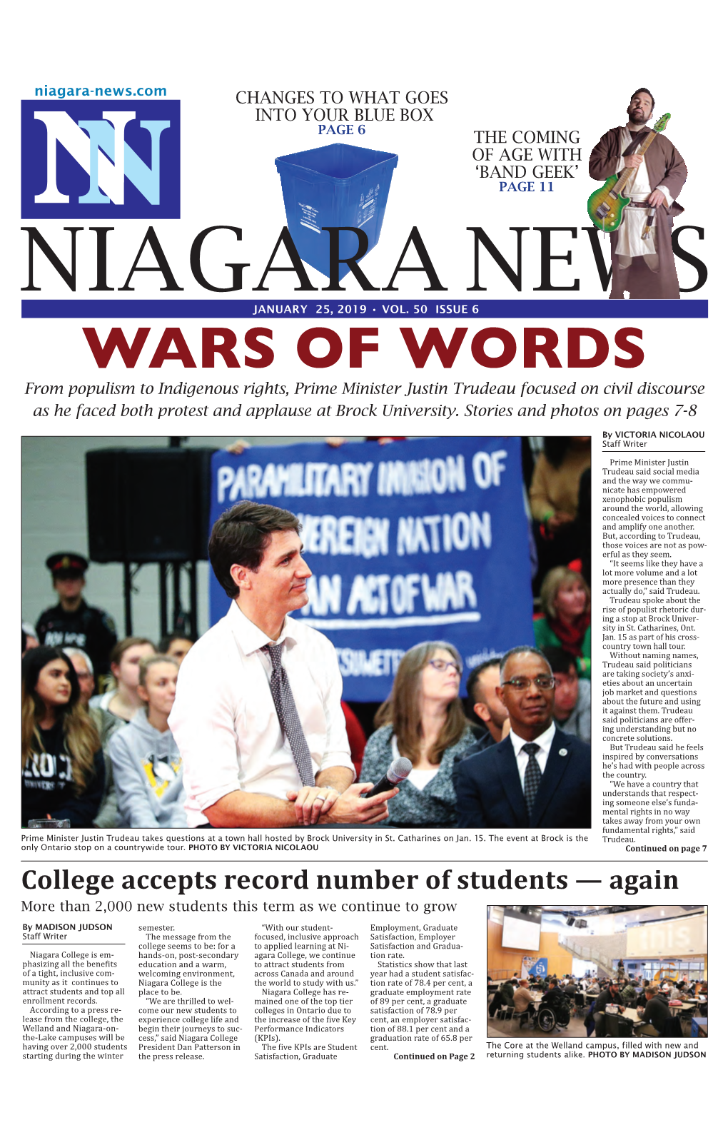 WARS of WORDS from Populism to Indigenous Rights, Prime Minister Justin Trudeau Focused on Civil Discourse As He Faced Both Protest and Applause at Brock University