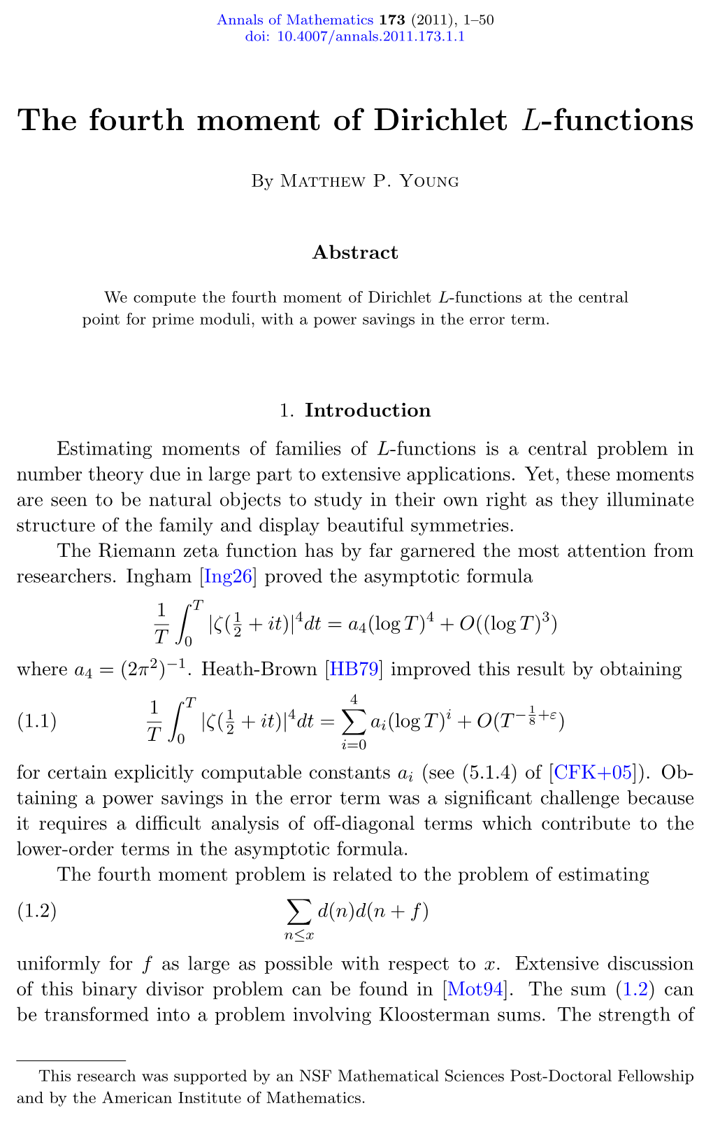 The Fourth Moment of Dirichlet L-Functions