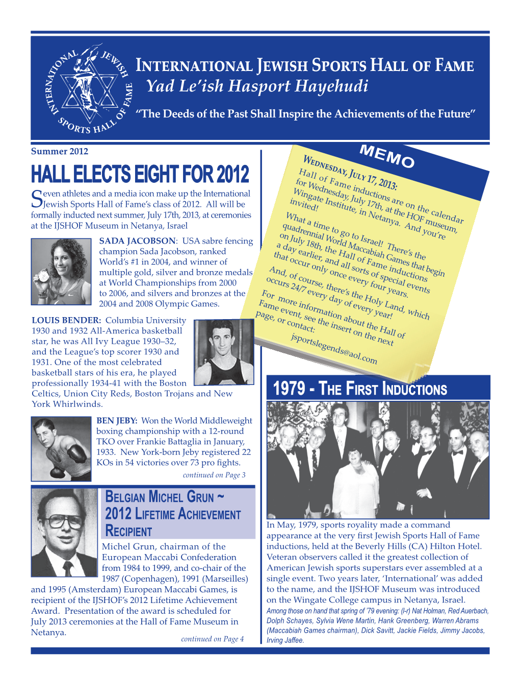 Summer 2012 Newsletter