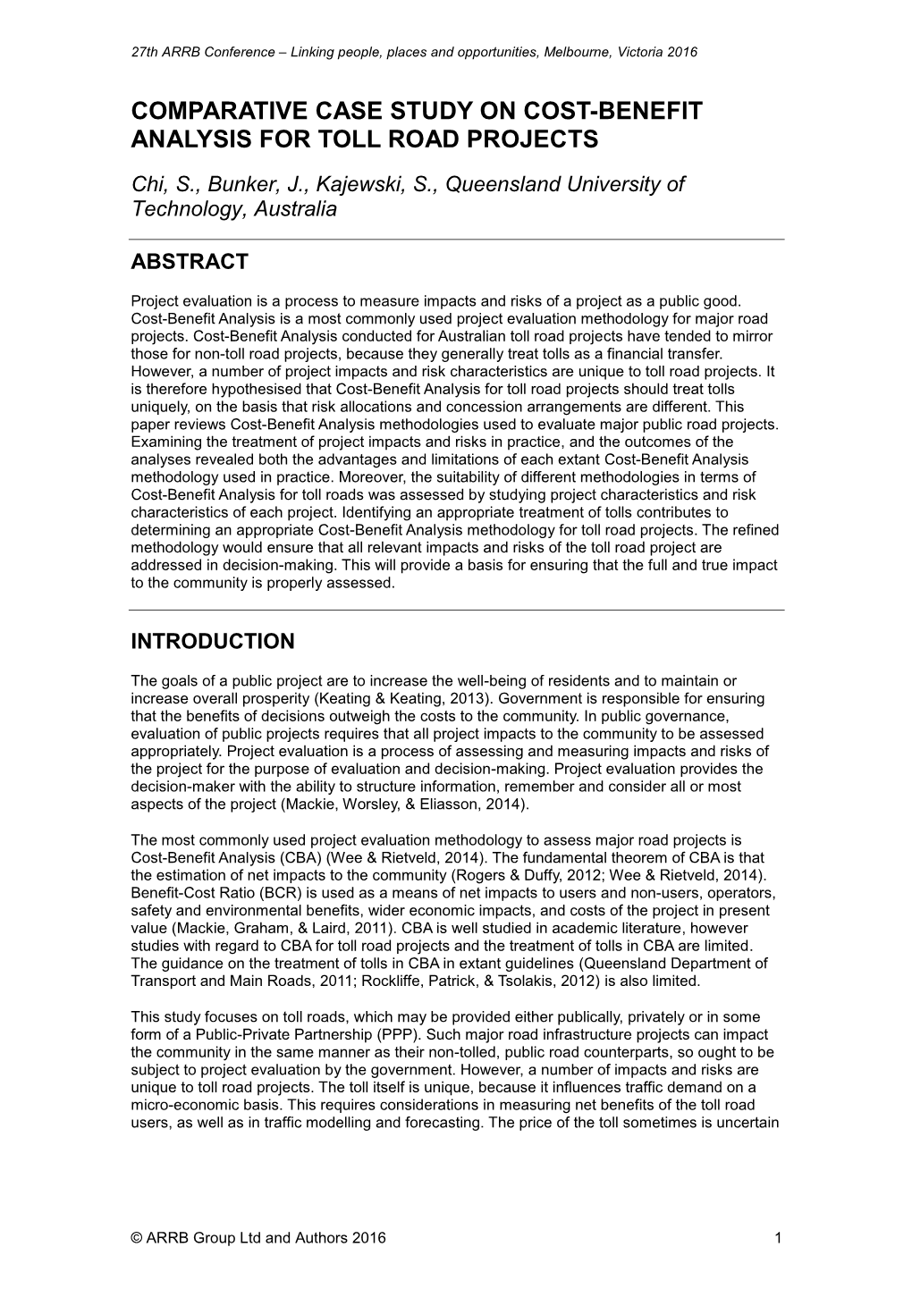 27Th ARRB Full Paper Sae