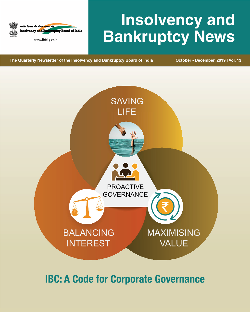 Insolvency and Bankruptcy News | 1 from CHAIRPERSON’S DESK