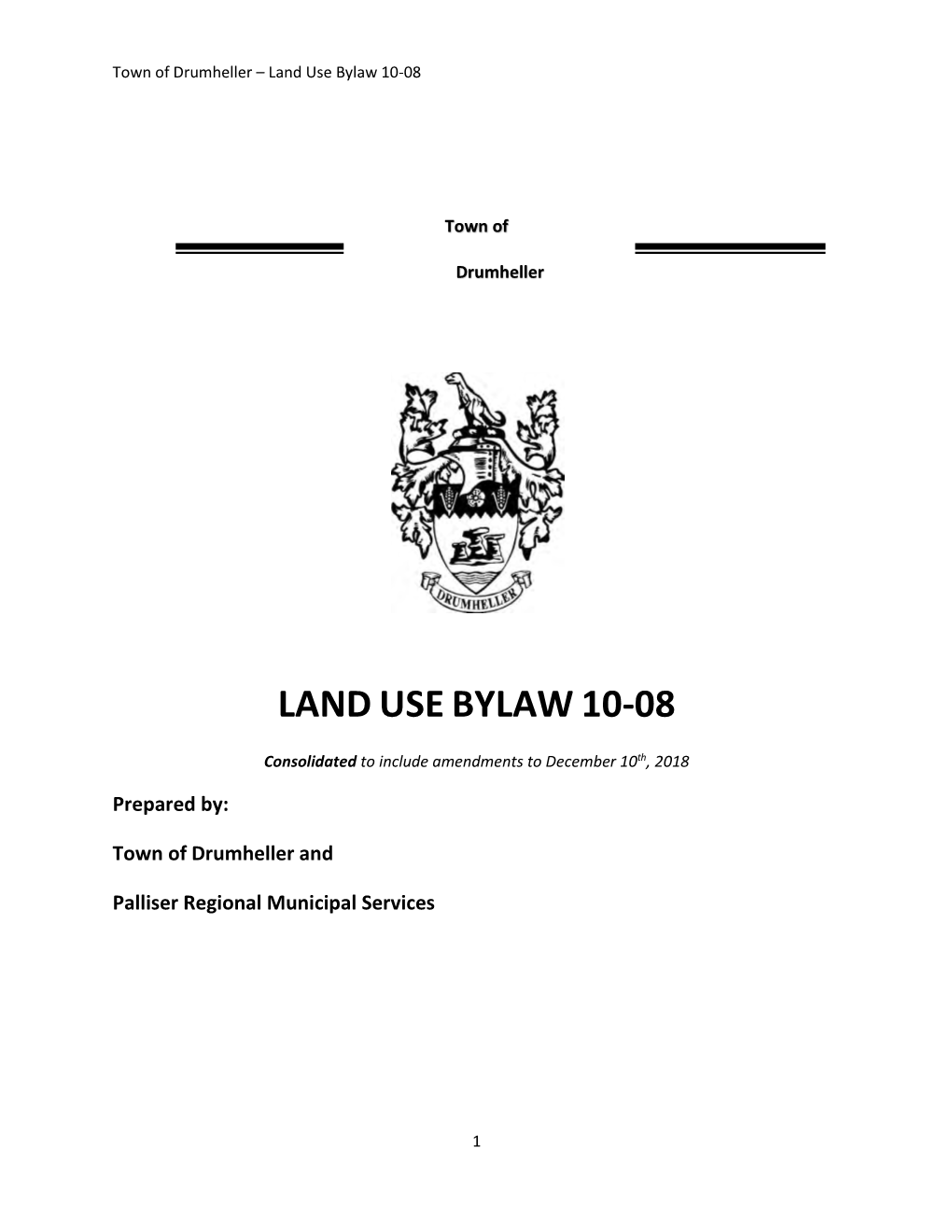 Land Use Bylaw 10-08 Consolidated December 10