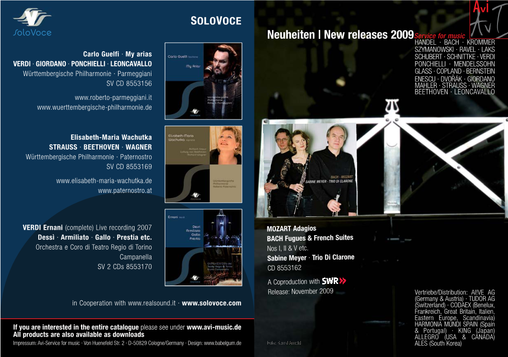 Neuheiten | New Releases 2009