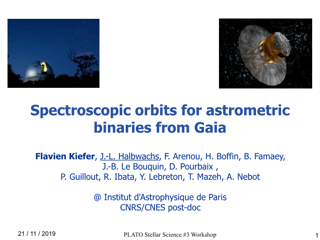 Spectroscopic Orbits for Astrometric Binaries from Gaia