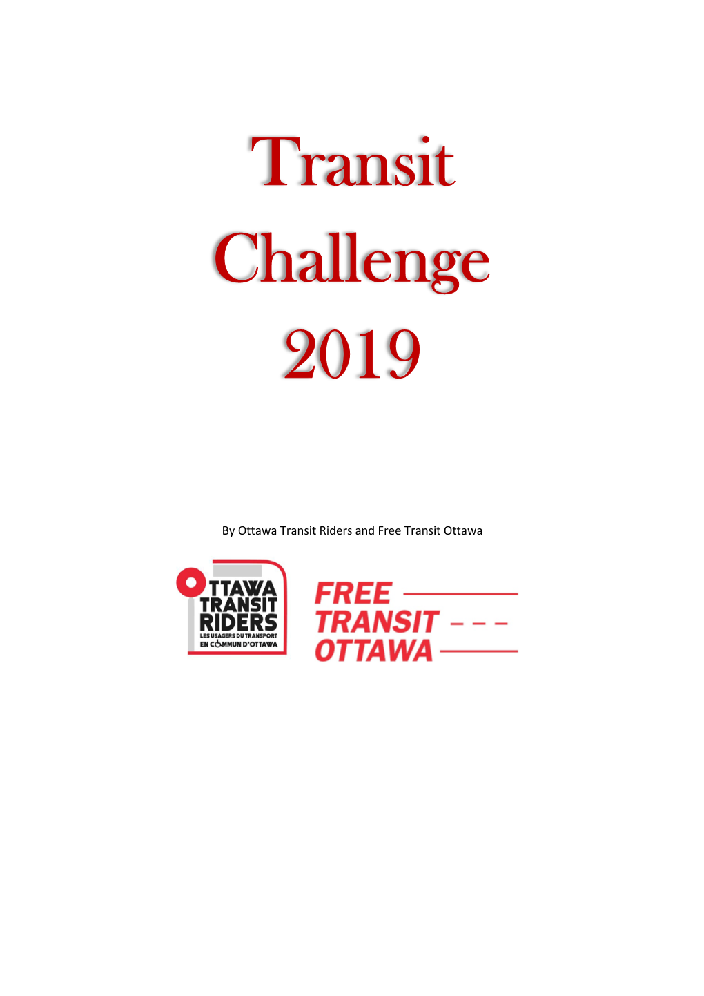 Ottawa Transit Challenge 2019