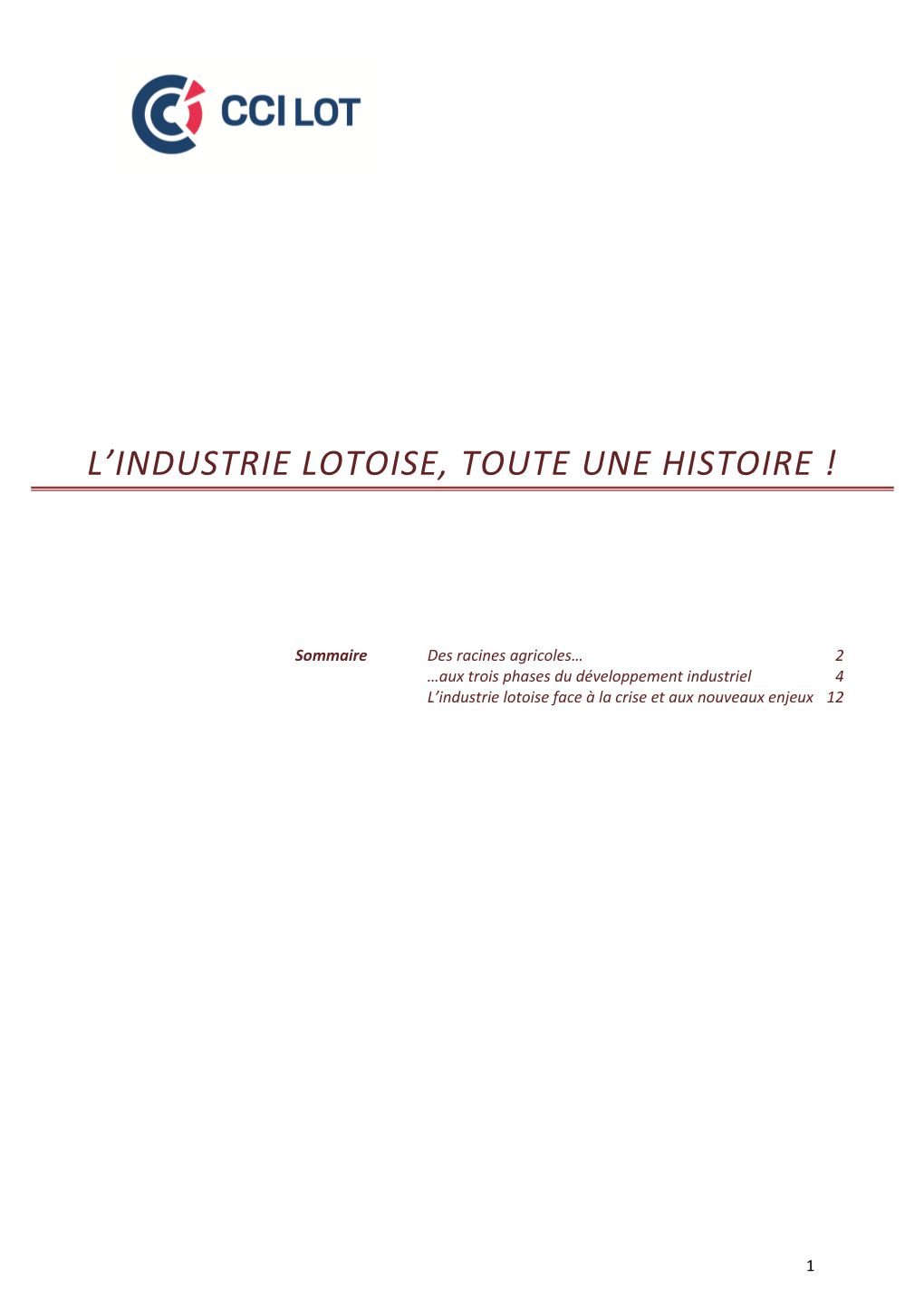 L'industrie Lotoise, Toute Une Histoire !