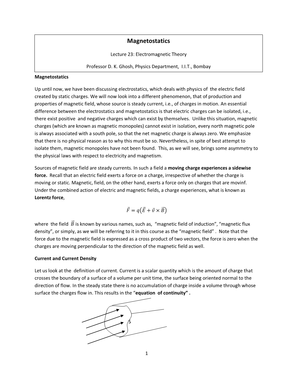 Magnetostatics