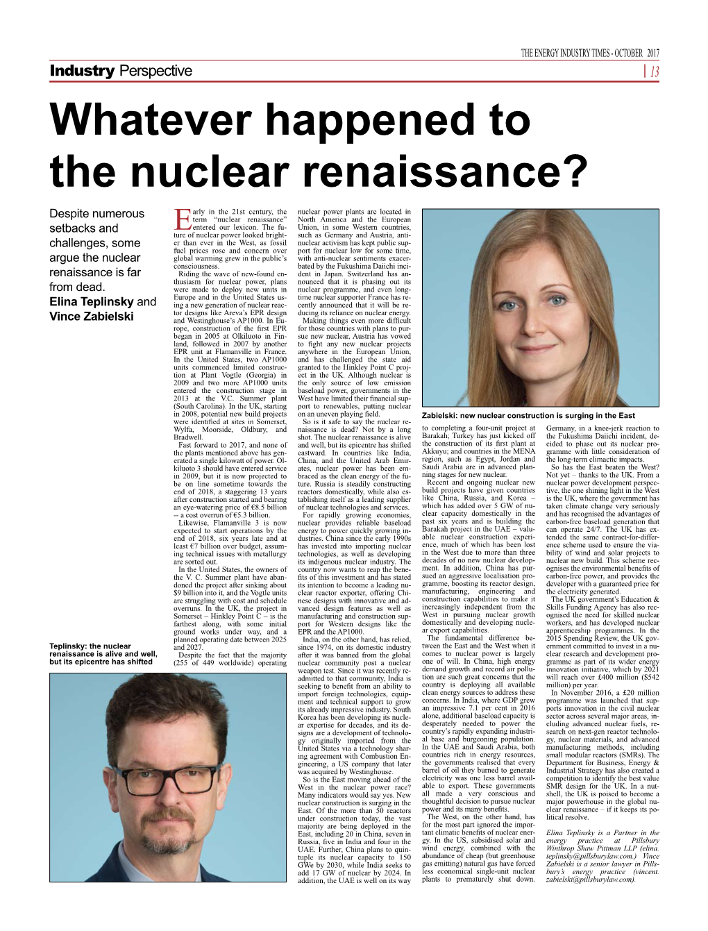 Whatever Happened to the Nuclear Renaissance?