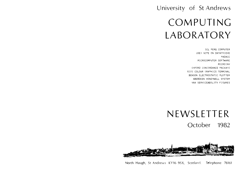 Computing Laboratory Newsletter