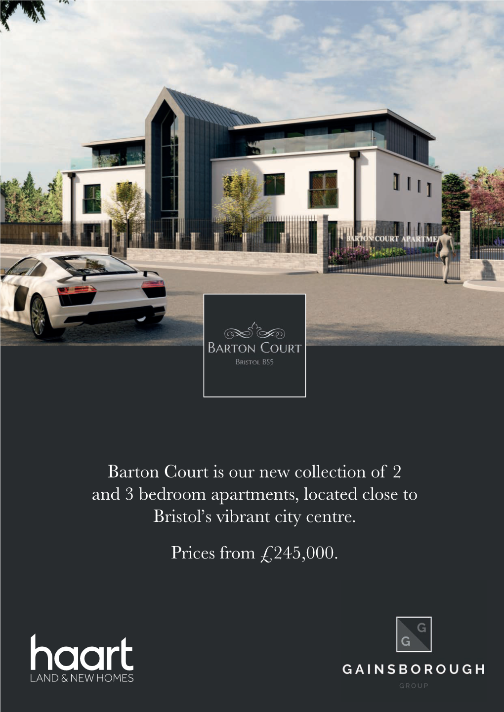 Barton Court Is Our New Collection of 2 and 3 Bedroom Apartments, Located Close to Bristol’S Vibrant City Centre