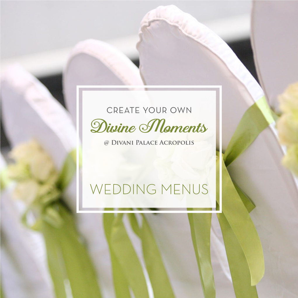 Wedding Menus 2