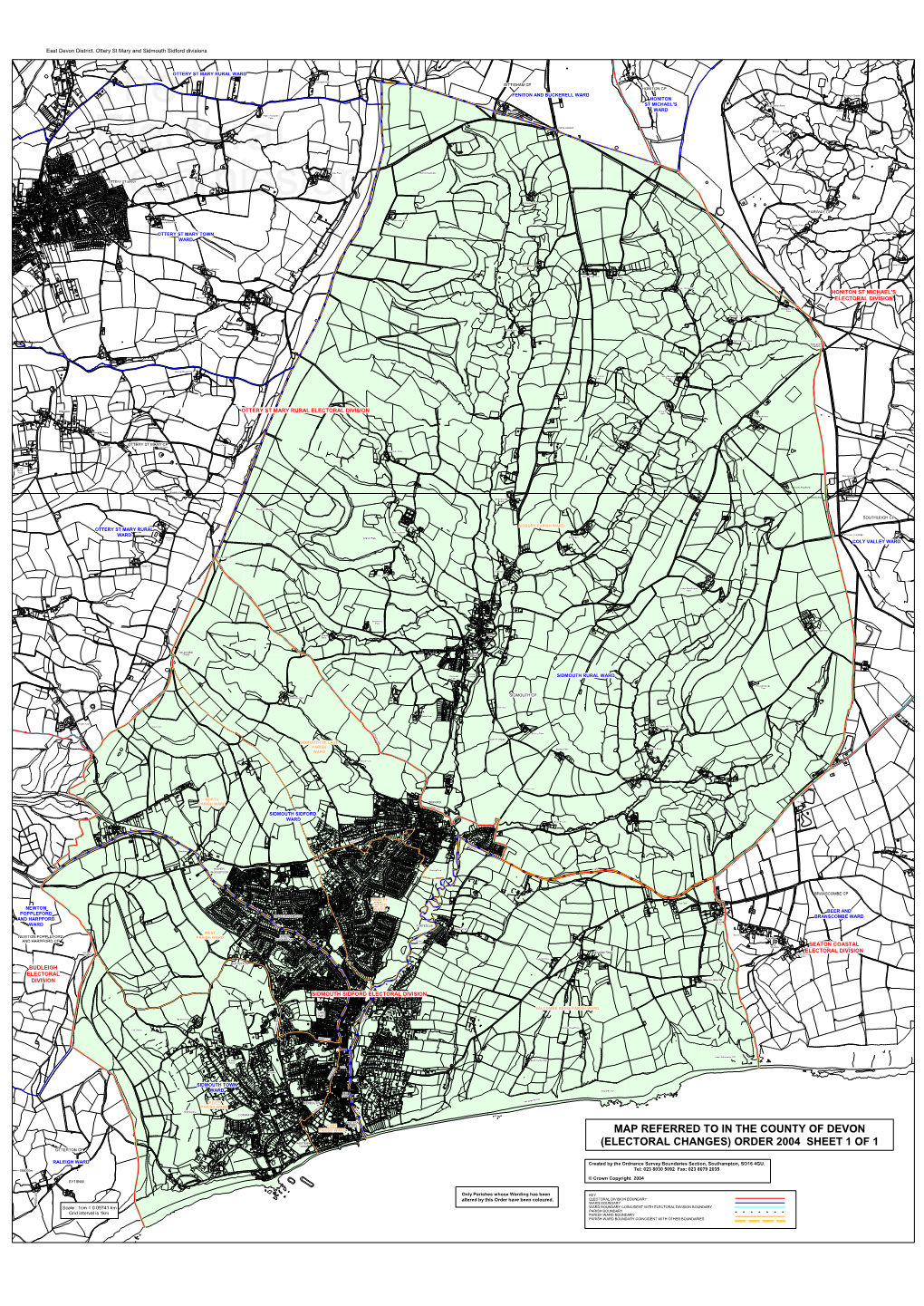 Map Referred to in the County of Devon