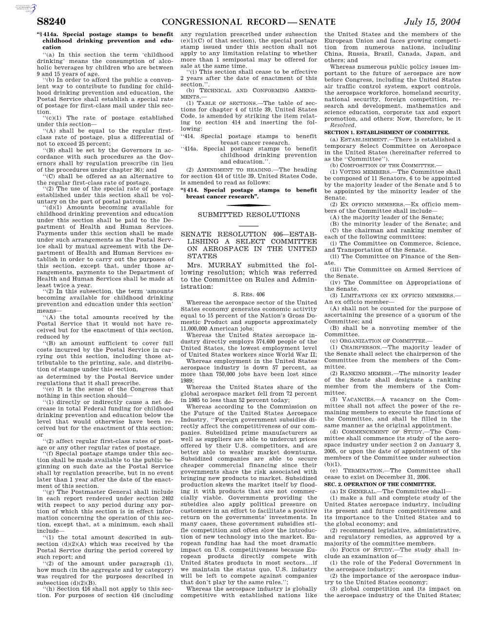 Congressional Record—Senate S8240