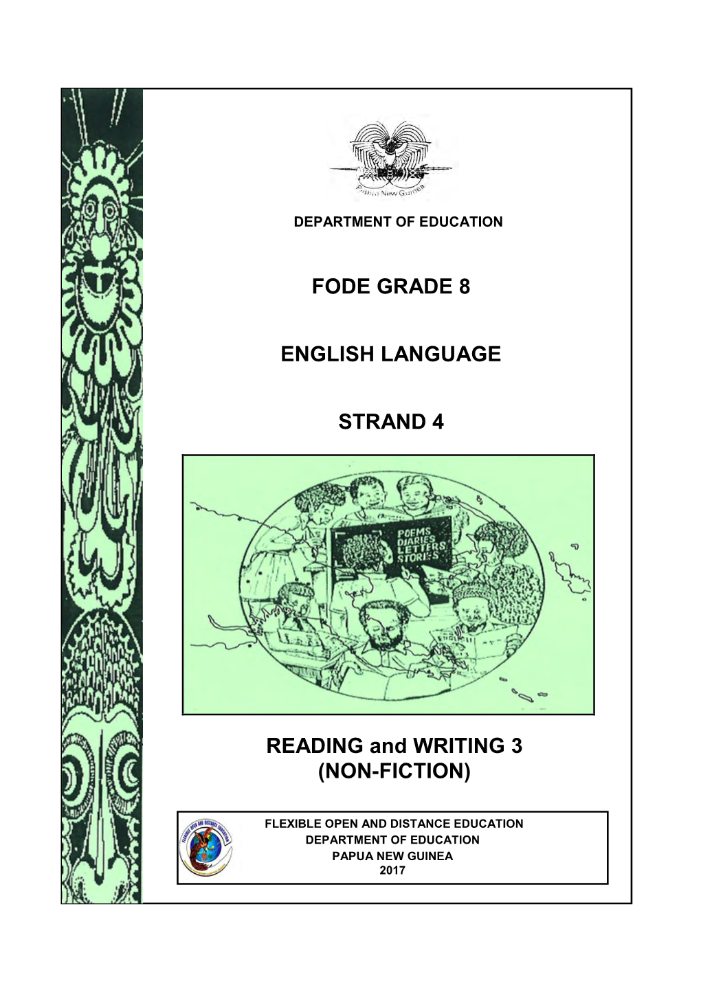 Fode Grade 8 English Language Strand 4 Reading
