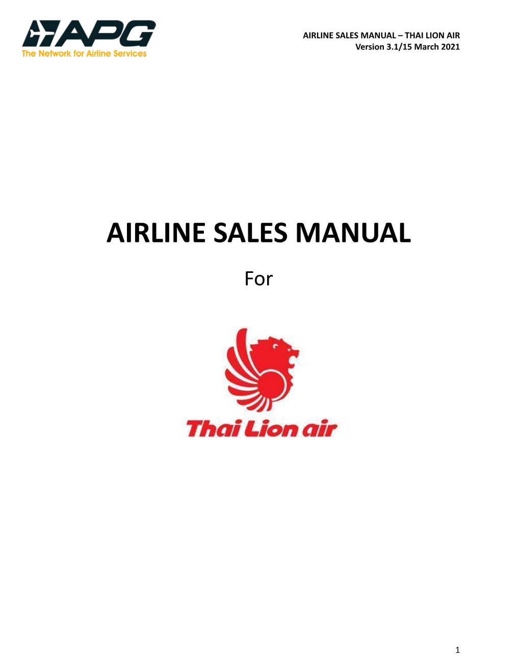 AIRLINE-Sales-Manual-SL-V3.1 As-At-19 May 2021.Docx