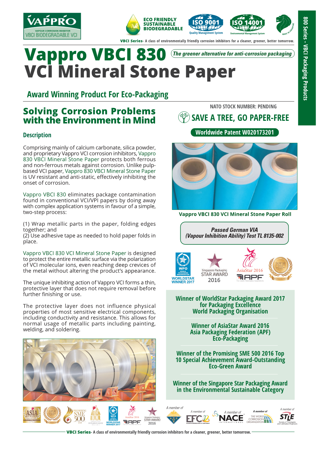 Vappro VBCI 830 VCI Mineral Stone Paper