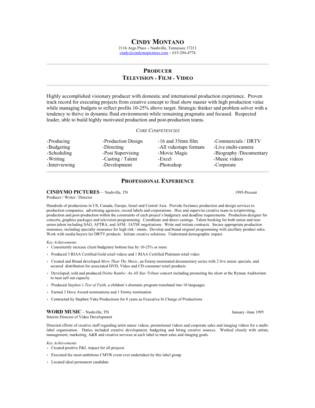 Resumé (Adobe Acrobat 118Kb)