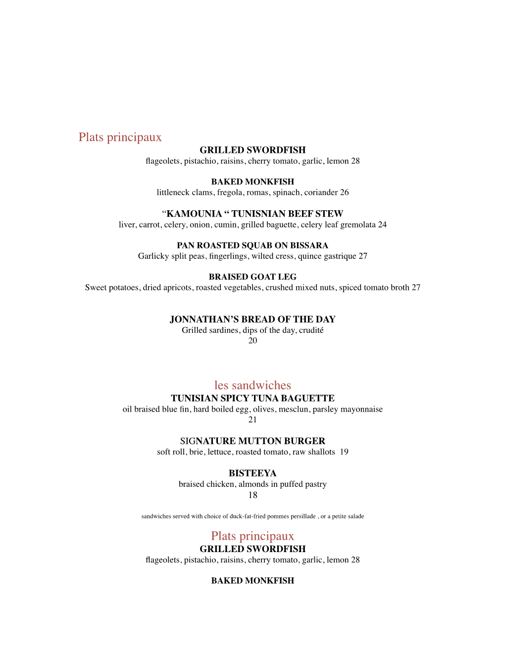 Restaurant Neuf Menu Opening2