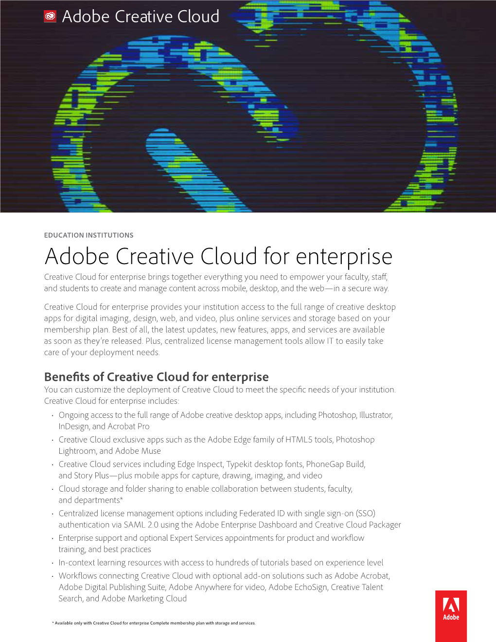 Adobe Creative Cloud for Enterprise Overview