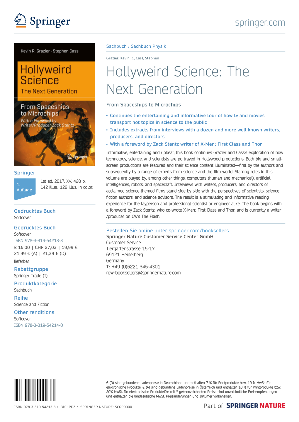 Hollyweird Science: the Next Generation from Spaceships to Microchips