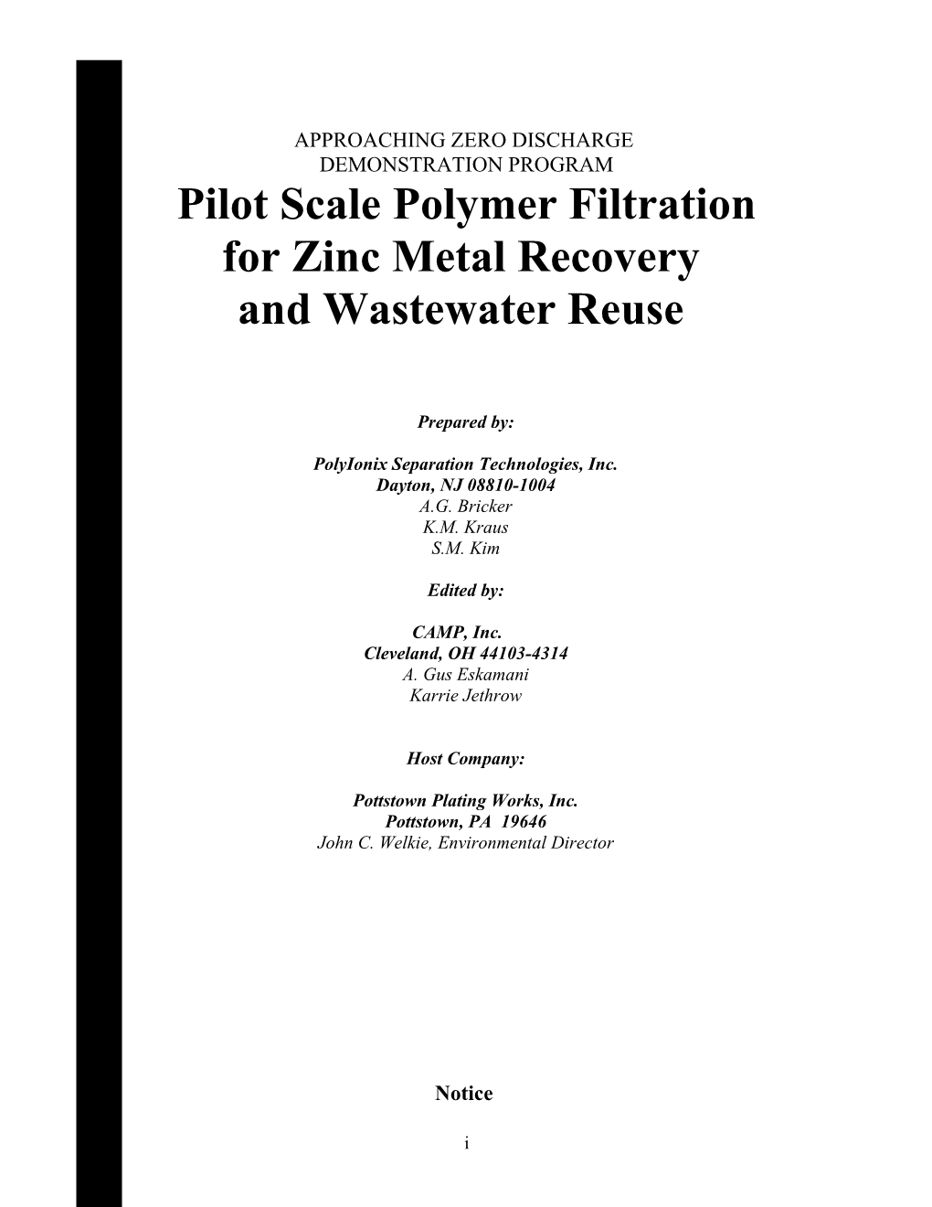 Polymer Filtration Metal Recovery In Aqueous Electroplating