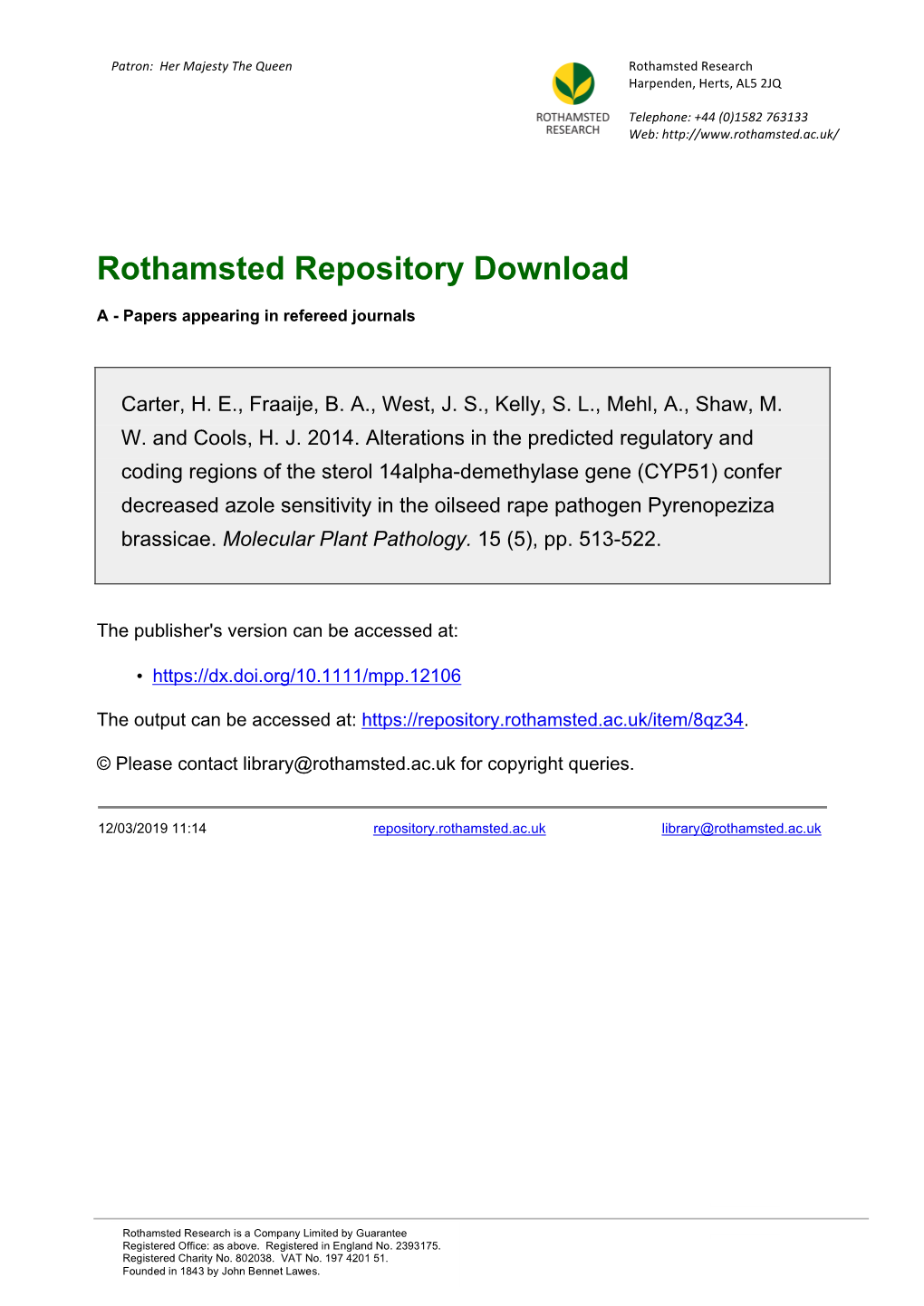 Rothamsted Repository Download
