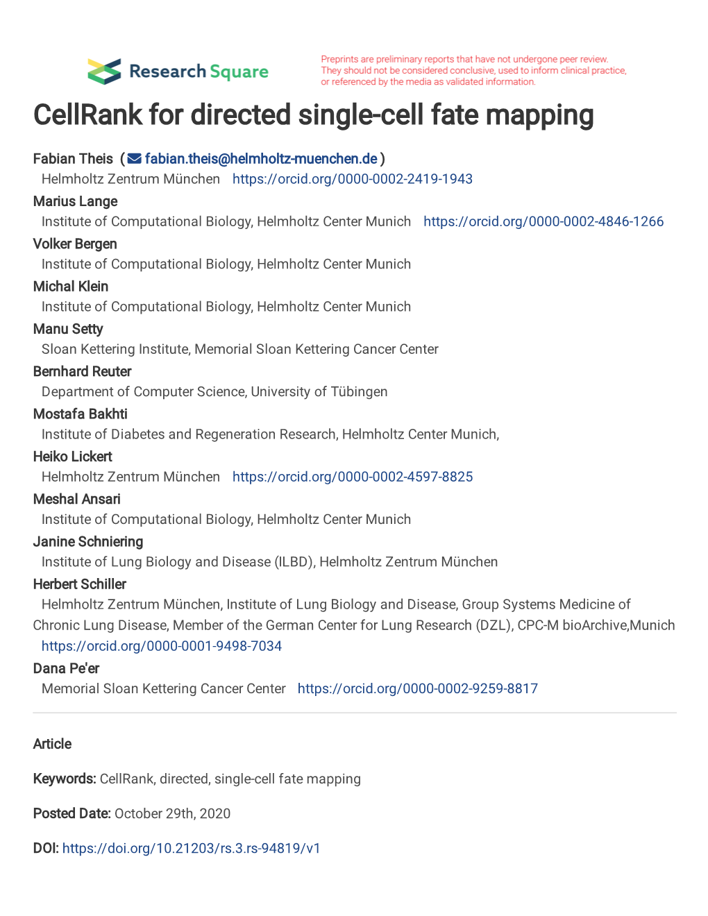 Cellrank for Directed Single-Cell Fate Mapping