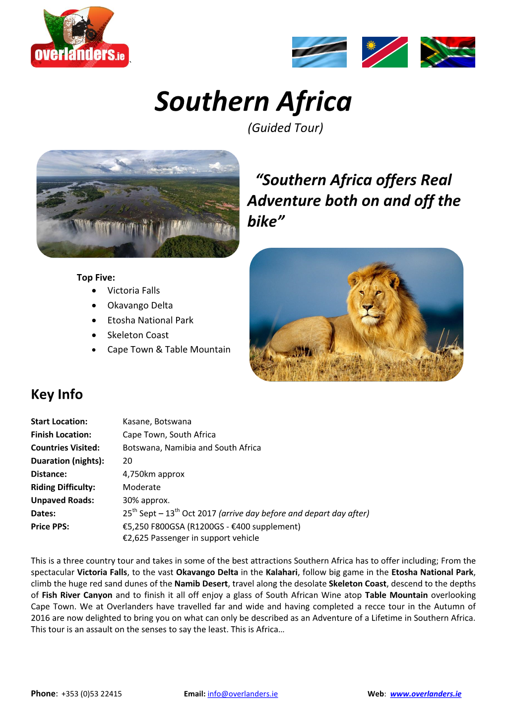 Southern Africa (Guided Tour)