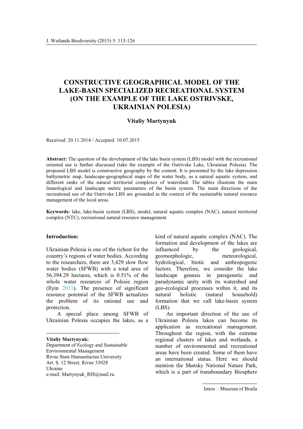 Geoecological Situation in the Volga-Akhtuba