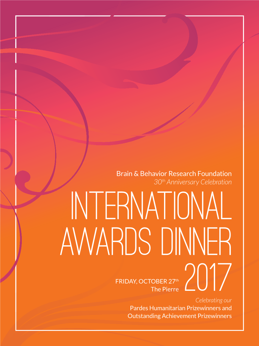 Brain & Behavior Research Foundation 30Th Anniversary Celebration