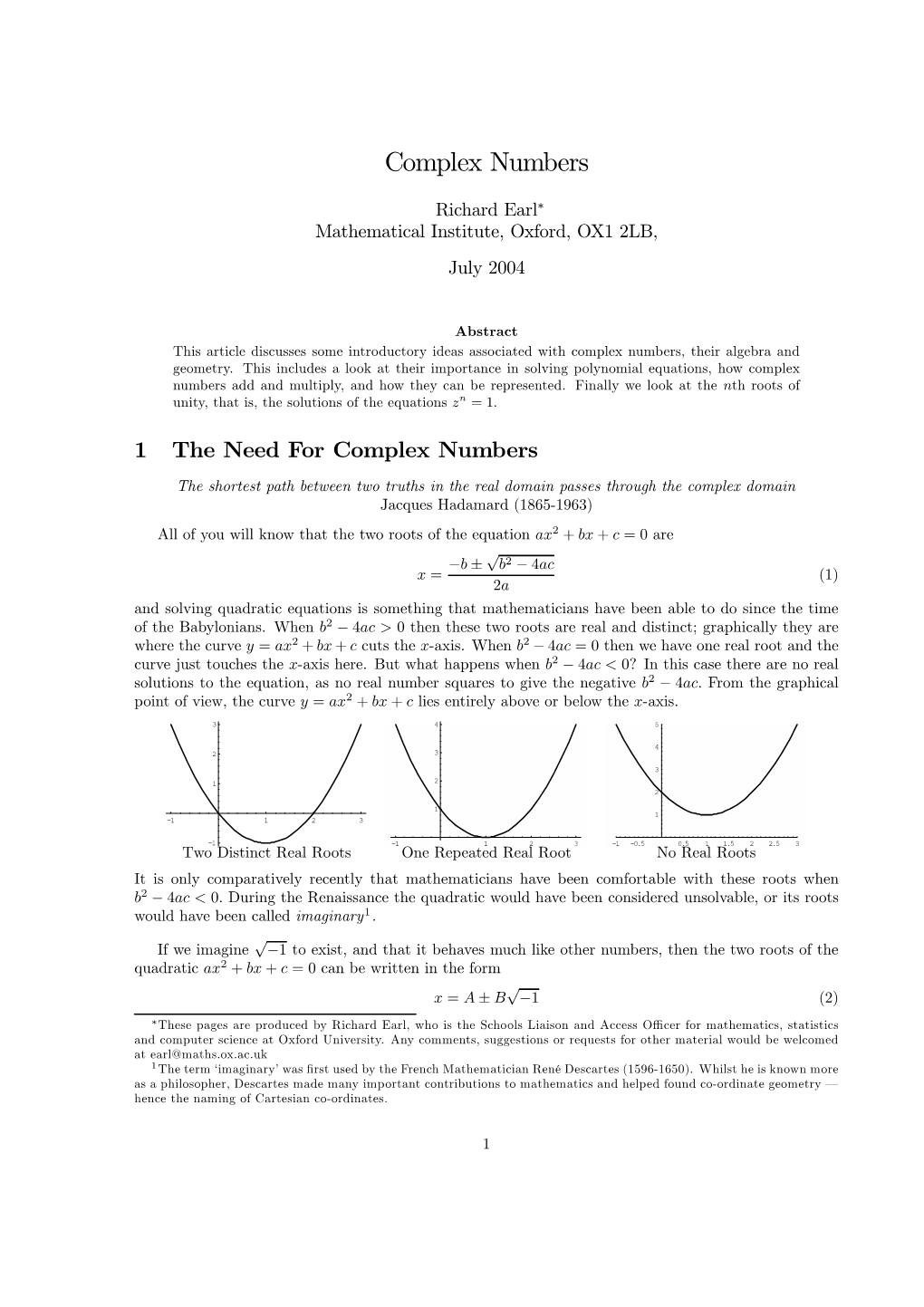 Complex Numbers