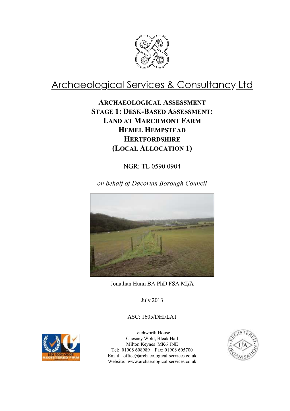 Archaeological Desk-Based Assessments (IFA 2011)