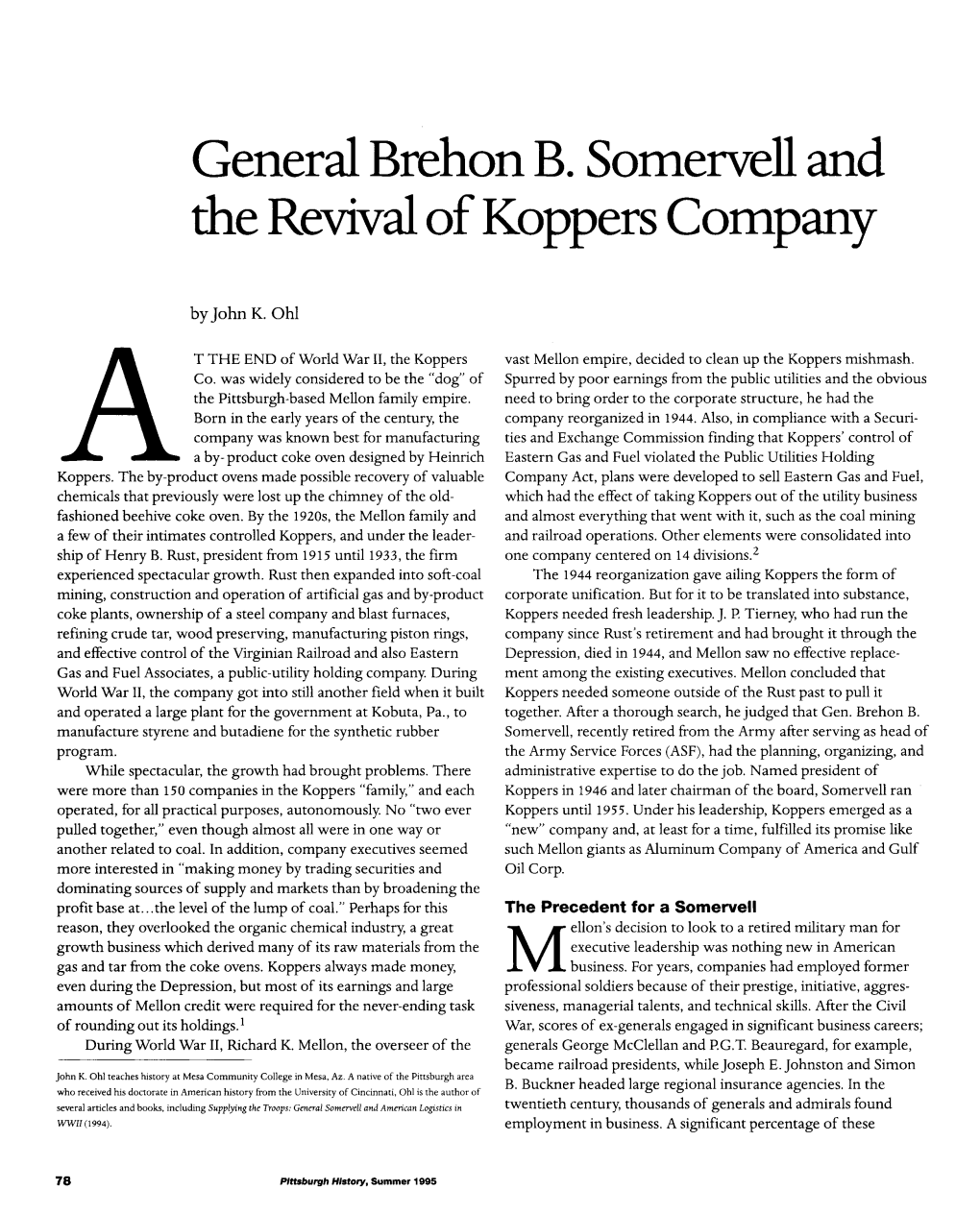 General Brehon B.Somervell
