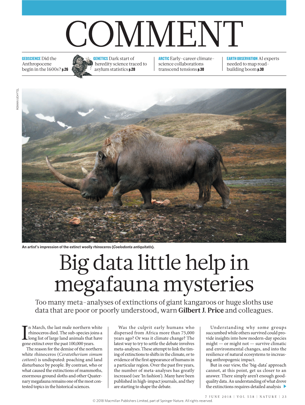 Big Data Little Help in Megafauna Mysteries