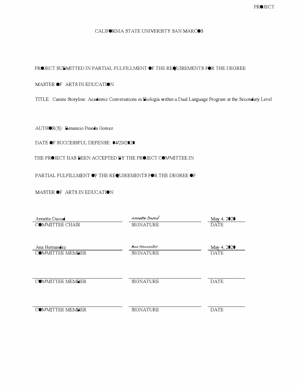 Canine Storyline: Academic Conversations in Biologia Within a Dual Language Program at the Secondary Level